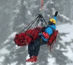 Rescuing skier Stacey Cook during the Olympics