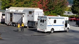Coquitlam One, and the Coquitlam RCMP/Fire Rescue Command Trailer.