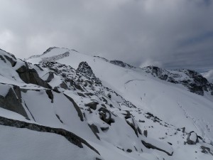 Mount Oleg and the upper glacier