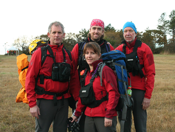 Team "Coquitlam Two" in 2007: Flynn, Myself, Sandy and Liz