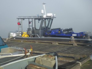 Ridge Meadows SAR Landing craft loaded with Coquitlam SAR Argo 8x8 Avenger