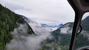 Gurney Creek looking toward Grant Narrows on Pitt Lake